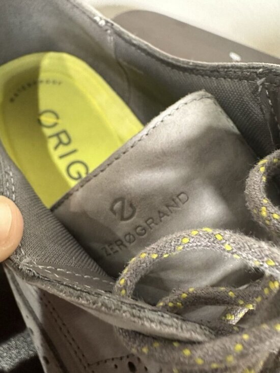 Cole Haan Zerogrand OG Wingtip Oxford Golf Shoes Waterproof Grey Neon Mens 8 main image 13
